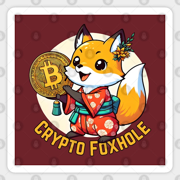 Bitcoin wolf Magnet by Japanese Fever